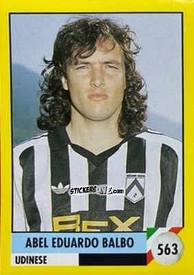 Figurina Abel Eduardo Balbo - Il Grande Calcio 1992
 n. 563 - Vallardi