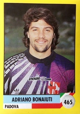 Sticker Adriano Bonaiuti - Il Grande Calcio 1992
 n. 465 - Vallardi