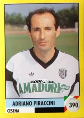 Sticker Adriano Piraccini - Il Grande Calcio 1992
 n. 390 - Vallardi
