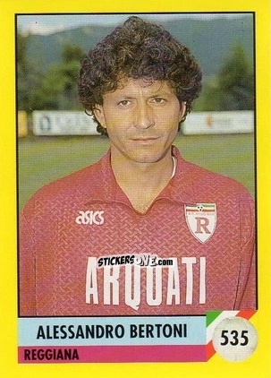 Sticker Alessandro Bertoni - Il Grande Calcio 1992
 n. 535 - Vallardi