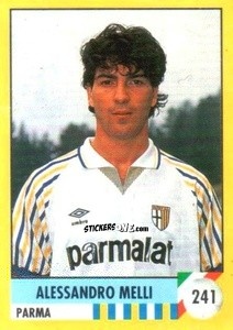 Sticker Alessandro Melli - Il Grande Calcio 1992
 n. 241 - Vallardi