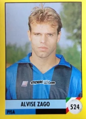 Sticker Alvise Zago - Il Grande Calcio 1992
 n. 524 - Vallardi