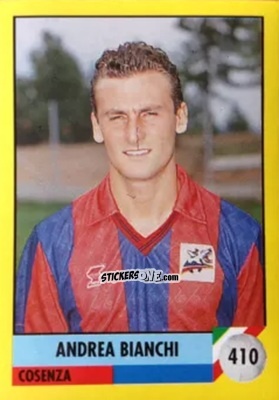 Cromo Andrea Bianchi - Il Grande Calcio 1992
 n. 410 - Vallardi