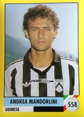 Cromo Andrea Mandorlini - Il Grande Calcio 1992
 n. 558 - Vallardi