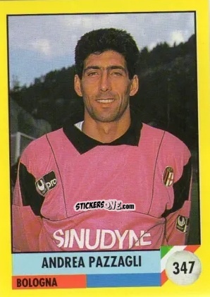 Cromo Andrea Pazzagli - Il Grande Calcio 1992
 n. 347 - Vallardi