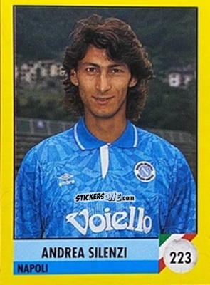 Figurina Andrea Silenzi - Il Grande Calcio 1992
 n. 223 - Vallardi