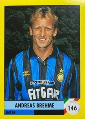 Cromo Andreas Brehme - Il Grande Calcio 1992
 n. 146 - Vallardi