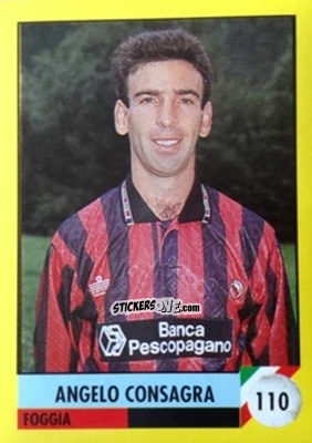 Sticker Angelo Consagra - Il Grande Calcio 1992
 n. 110 - Vallardi