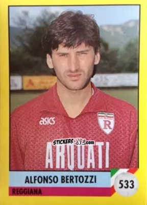 Sticker Alfonso Bertozzi - Il Grande Calcio 1992
 n. 533 - Vallardi