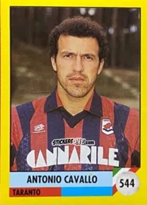 Cromo Antonio Cavallo - Il Grande Calcio 1992
 n. 544 - Vallardi