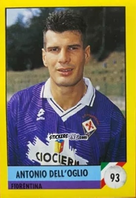 Cromo Antonio Dell'oglio - Il Grande Calcio 1992
 n. 93 - Vallardi