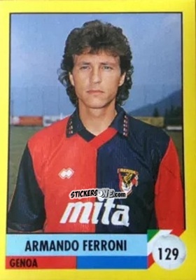 Sticker Armando Ferroni - Il Grande Calcio 1992
 n. 129 - Vallardi