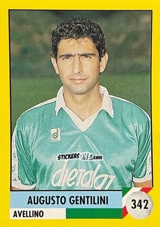 Figurina Augusto Gentilini - Il Grande Calcio 1992
 n. 342 - Vallardi
