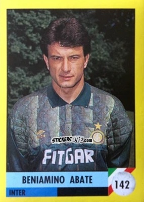 Cromo Beniamino Abate - Il Grande Calcio 1992
 n. 142 - Vallardi