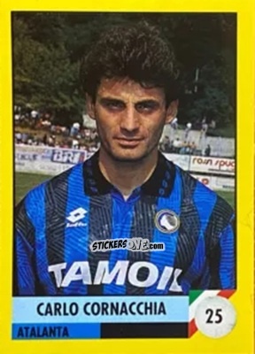 Sticker Carlo Cornacchia - Il Grande Calcio 1992
 n. 25 - Vallardi