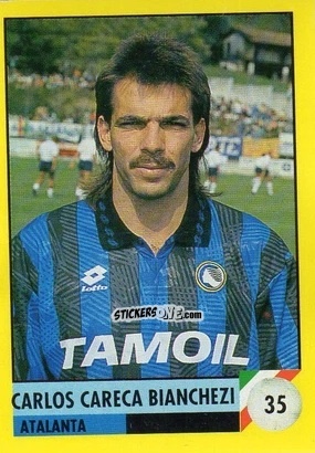 Sticker Carlos Careca Bianchezi - Il Grande Calcio 1992
 n. 35 - Vallardi