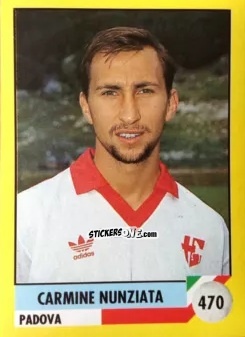 Sticker Carmine Nunziata - Il Grande Calcio 1992
 n. 470 - Vallardi
