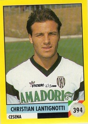 Cromo Christian Lantignotti - Il Grande Calcio 1992
 n. 394 - Vallardi
