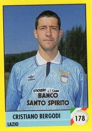 Cromo Cristiano Bergodi - Il Grande Calcio 1992
 n. 178 - Vallardi