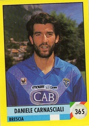 Sticker Daniele Carnasciali - Il Grande Calcio 1992
 n. 365 - Vallardi