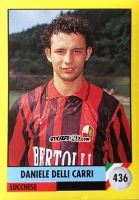 Cromo Daniele Delli Carri - Il Grande Calcio 1992
 n. 436 - Vallardi