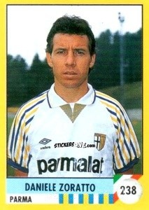 Sticker Daniele Zoratto - Il Grande Calcio 1992
 n. 238 - Vallardi