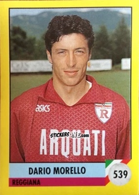 Cromo Dario Morello - Il Grande Calcio 1992
 n. 539 - Vallardi
