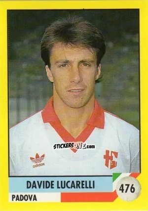 Sticker Davide Lucarelli - Il Grande Calcio 1992
 n. 476 - Vallardi