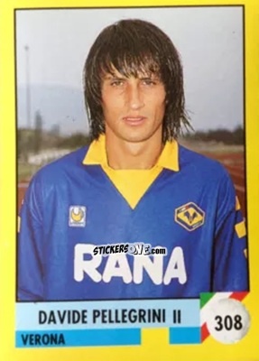 Cromo Davide Pellegrini - Il Grande Calcio 1992
 n. 308 - Vallardi