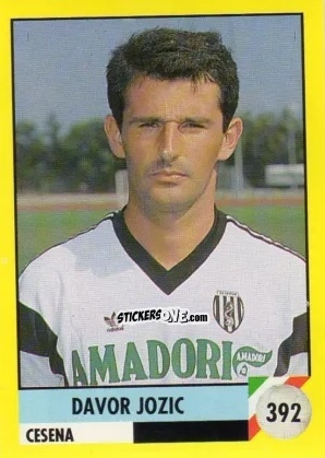 Figurina Davor Jozić - Il Grande Calcio 1992
 n. 392 - Vallardi