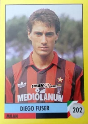 Cromo Diego Fuser - Il Grande Calcio 1992
 n. 202 - Vallardi