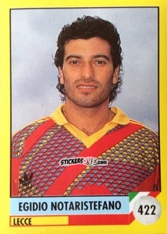 Figurina Egidio Notaristefano - Il Grande Calcio 1992
 n. 422 - Vallardi