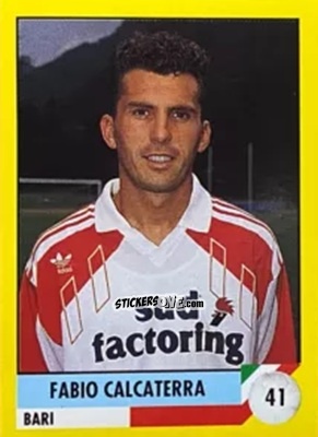 Cromo Fabio Calcaterra - Il Grande Calcio 1992
 n. 41 - Vallardi