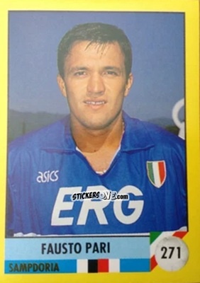 Cromo Fausto Pari - Il Grande Calcio 1992
 n. 271 - Vallardi