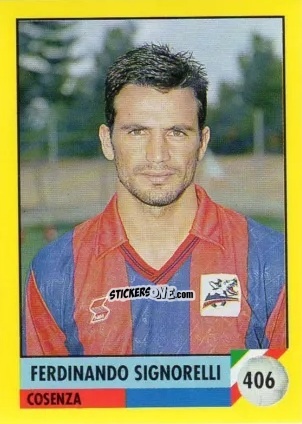 Cromo Fernando Signorelli - Il Grande Calcio 1992
 n. 406 - Vallardi