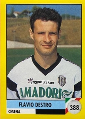 Figurina Flavio Destro - Il Grande Calcio 1992
 n. 388 - Vallardi