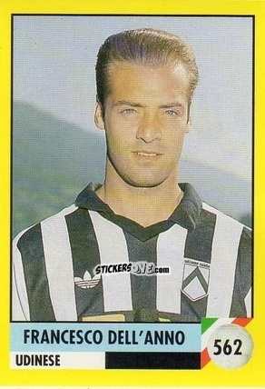 Sticker Francesco Dell'anno - Il Grande Calcio 1992
 n. 562 - Vallardi