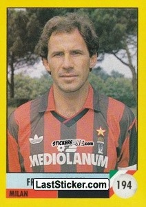 Sticker Franco Baresi - Il Grande Calcio 1992
 n. 194 - Vallardi