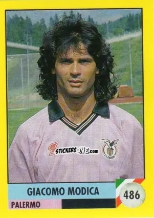 Cromo Giacomo Modica - Il Grande Calcio 1992
 n. 486 - Vallardi