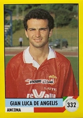 Sticker Gian Luca De Angelis - Il Grande Calcio 1992
 n. 332 - Vallardi