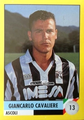 Sticker Giancarlo Cavaliere - Il Grande Calcio 1992
 n. 13 - Vallardi