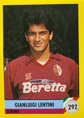 Cromo Gianluigi Lentini - Il Grande Calcio 1992
 n. 292 - Vallardi
