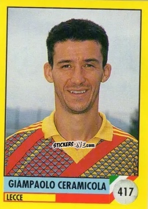 Cromo Gianpaolo Ceramicola - Il Grande Calcio 1992
 n. 417 - Vallardi