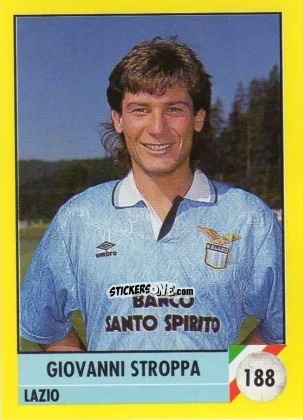 Figurina Giovanni Stroppa - Il Grande Calcio 1992
 n. 188 - Vallardi