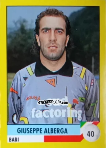 Sticker Giuseppe Alberga - Il Grande Calcio 1992
 n. 40 - Vallardi