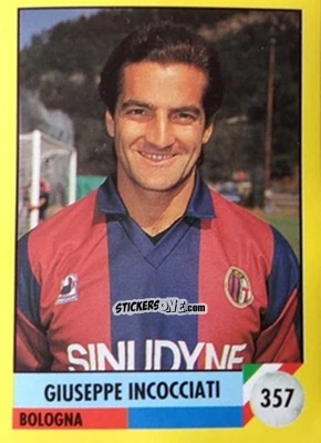 Cromo Giuseppe Incocciati - Il Grande Calcio 1992
 n. 357 - Vallardi