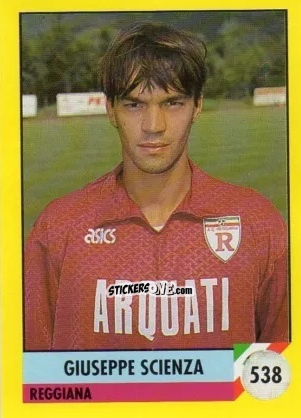 Cromo Giuseppe Scienza - Il Grande Calcio 1992
 n. 538 - Vallardi