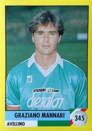 Cromo Graziano Mannari - Il Grande Calcio 1992
 n. 345 - Vallardi