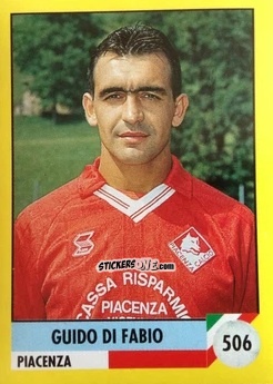 Sticker Guido Di Fabio - Il Grande Calcio 1992
 n. 506 - Vallardi