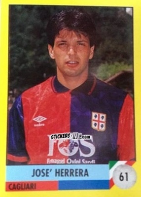 Cromo José Herrera - Il Grande Calcio 1992
 n. 61 - Vallardi